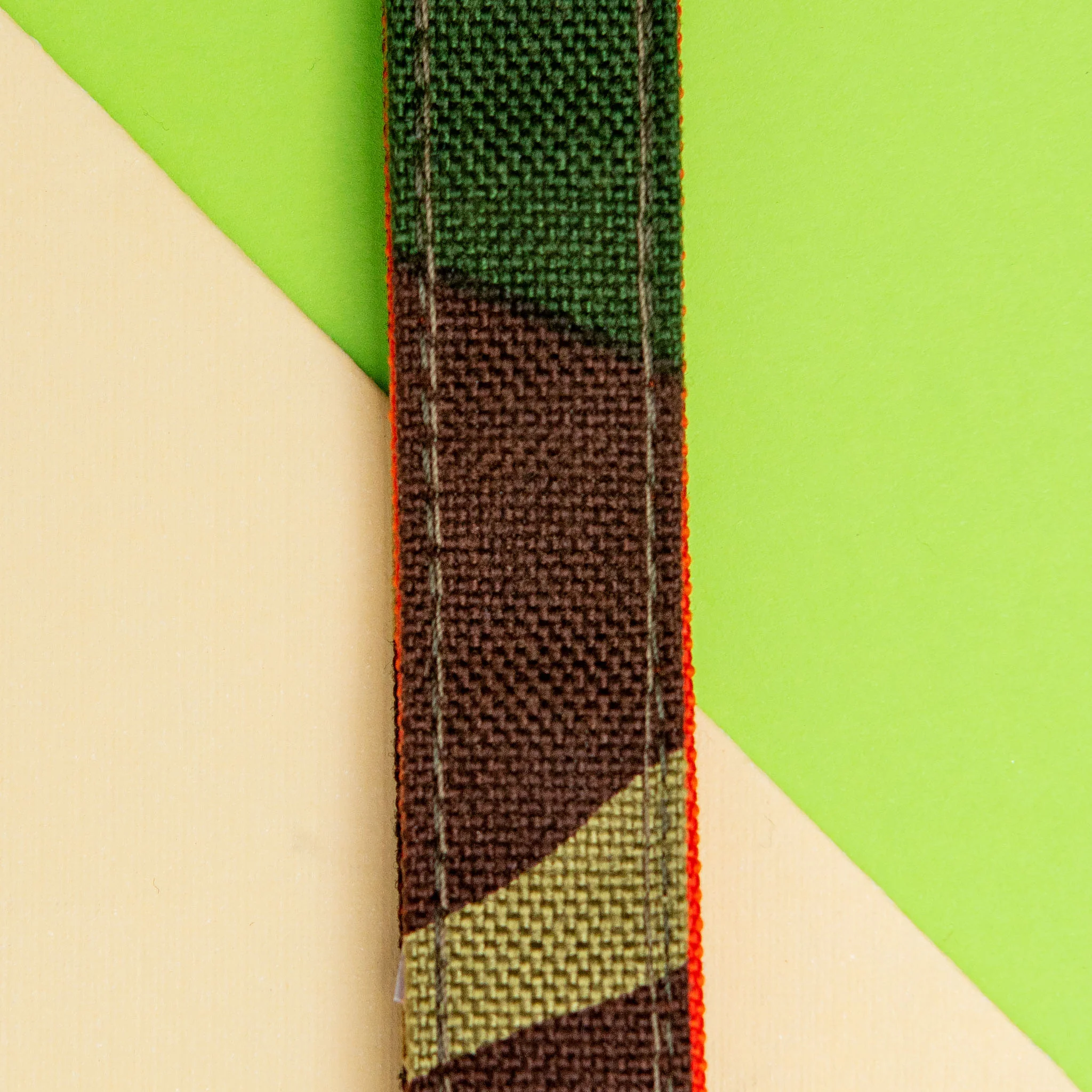 Cordura Dog Collar in Camo & Neon Orange (Made in the USA) - Image 3