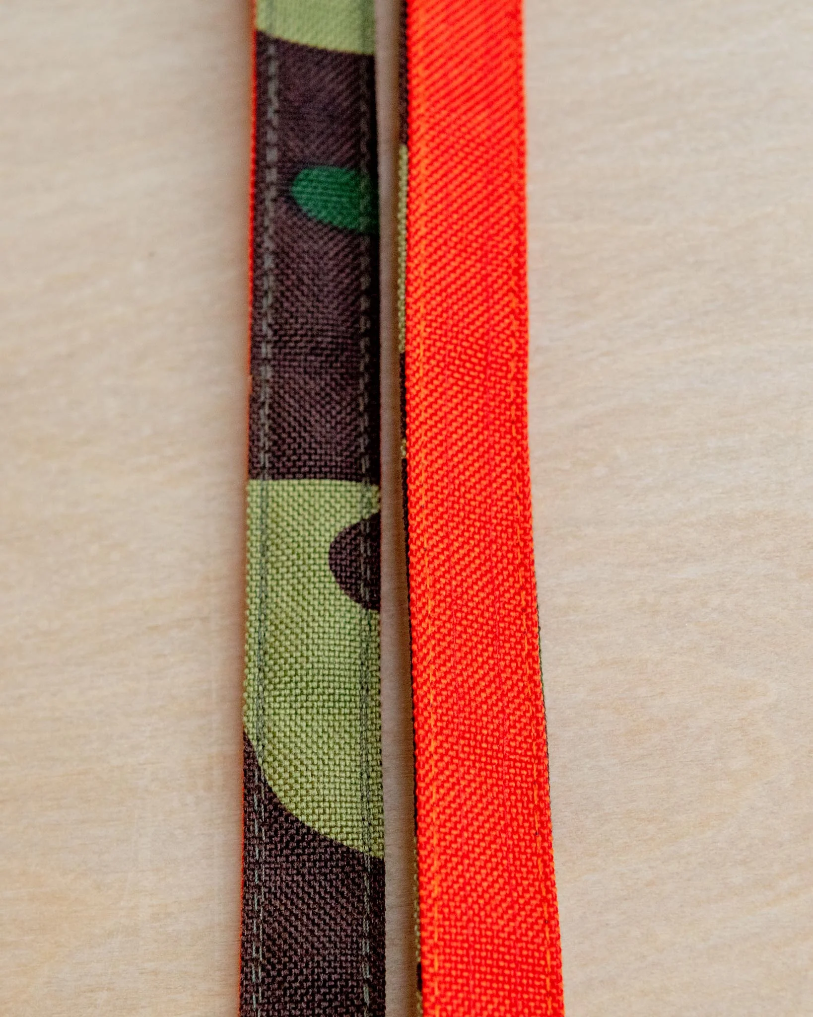 Cordura Metro Convertible Dog Leash in Camo & Neon Orange - Image 2