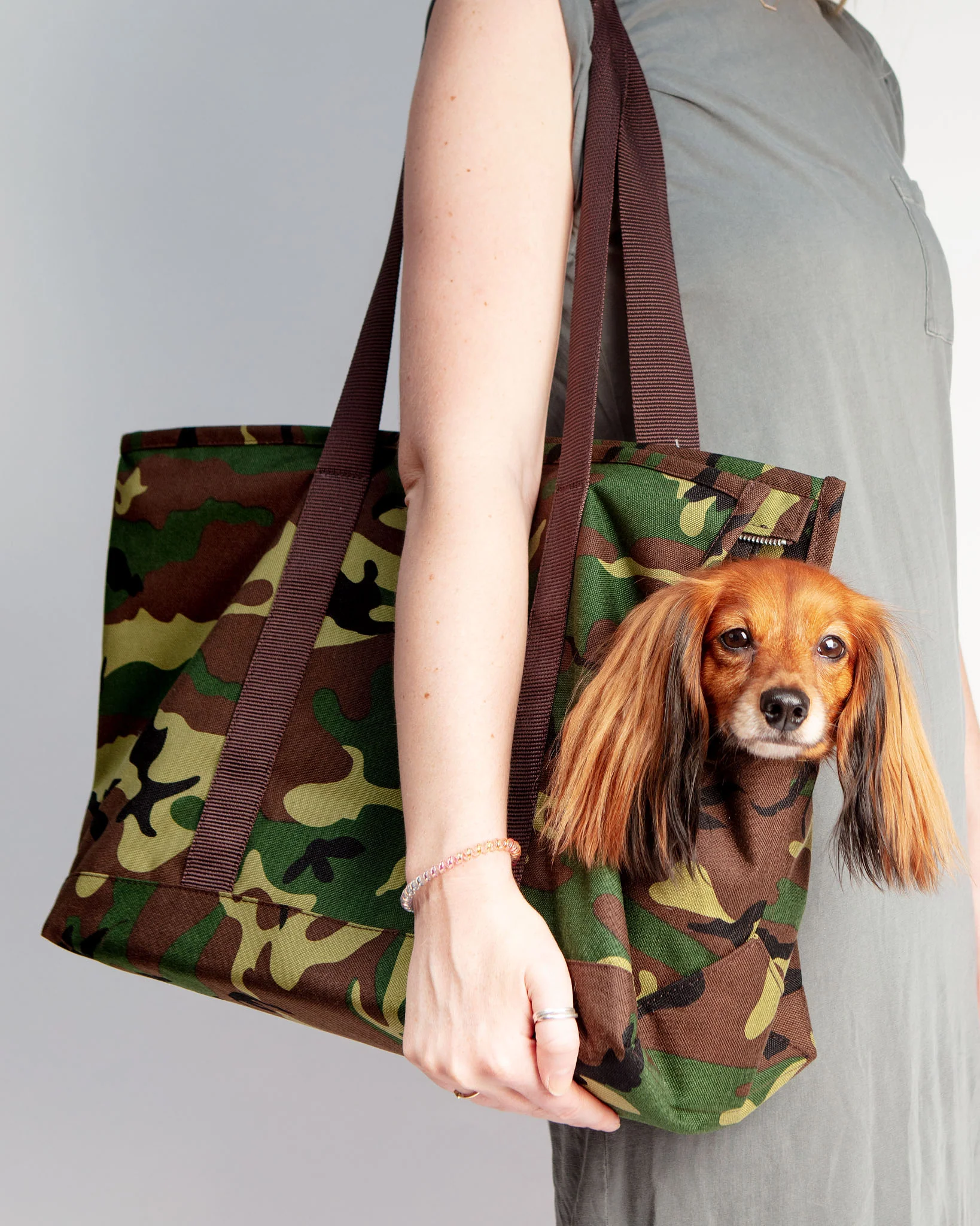 Cordura Zipper Tote in Camo (Made in the USA) (FINAL SALE)