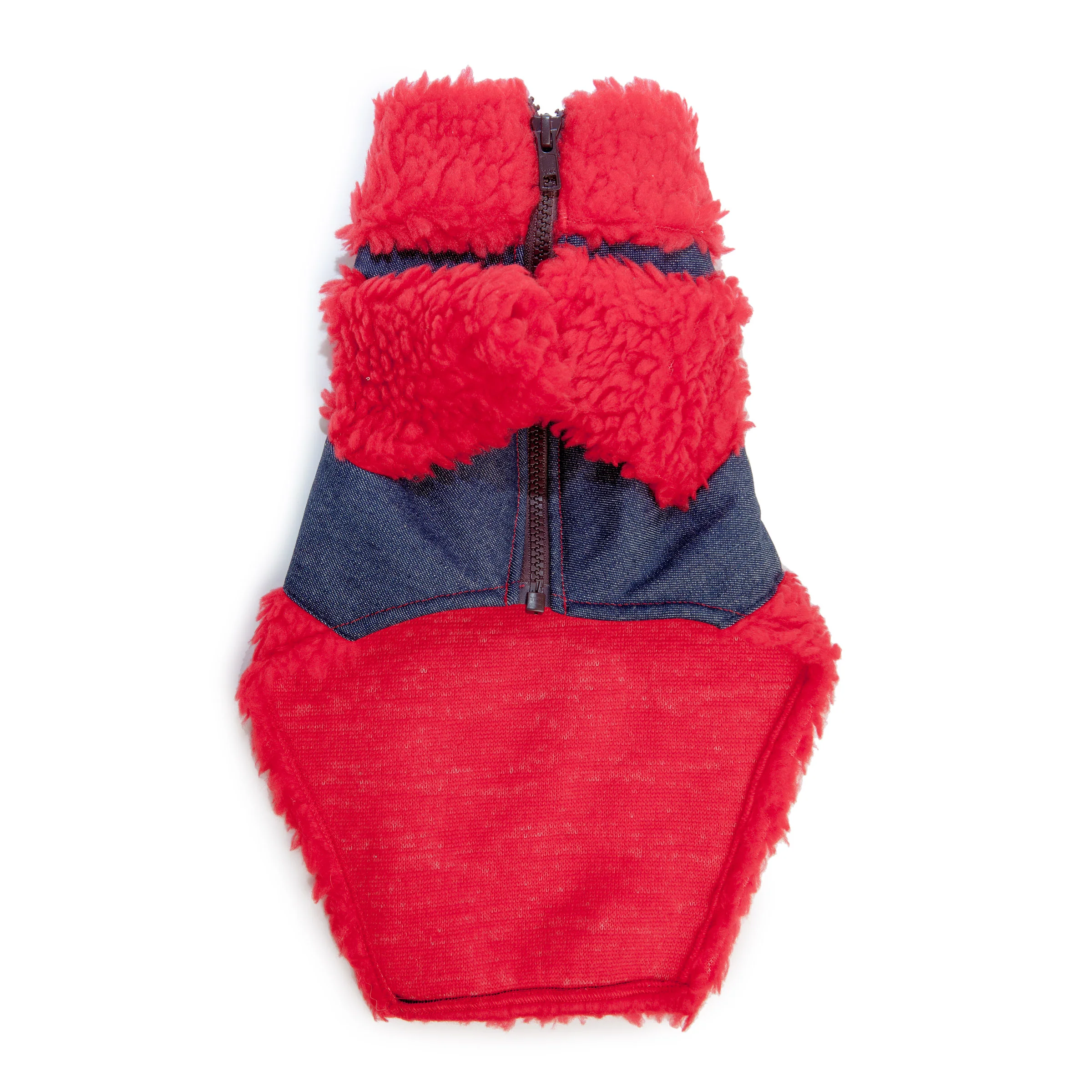 Monkey Fleece in Red and Denim (DOG & CO. Exclusive) (FINAL SALE) - Image 4