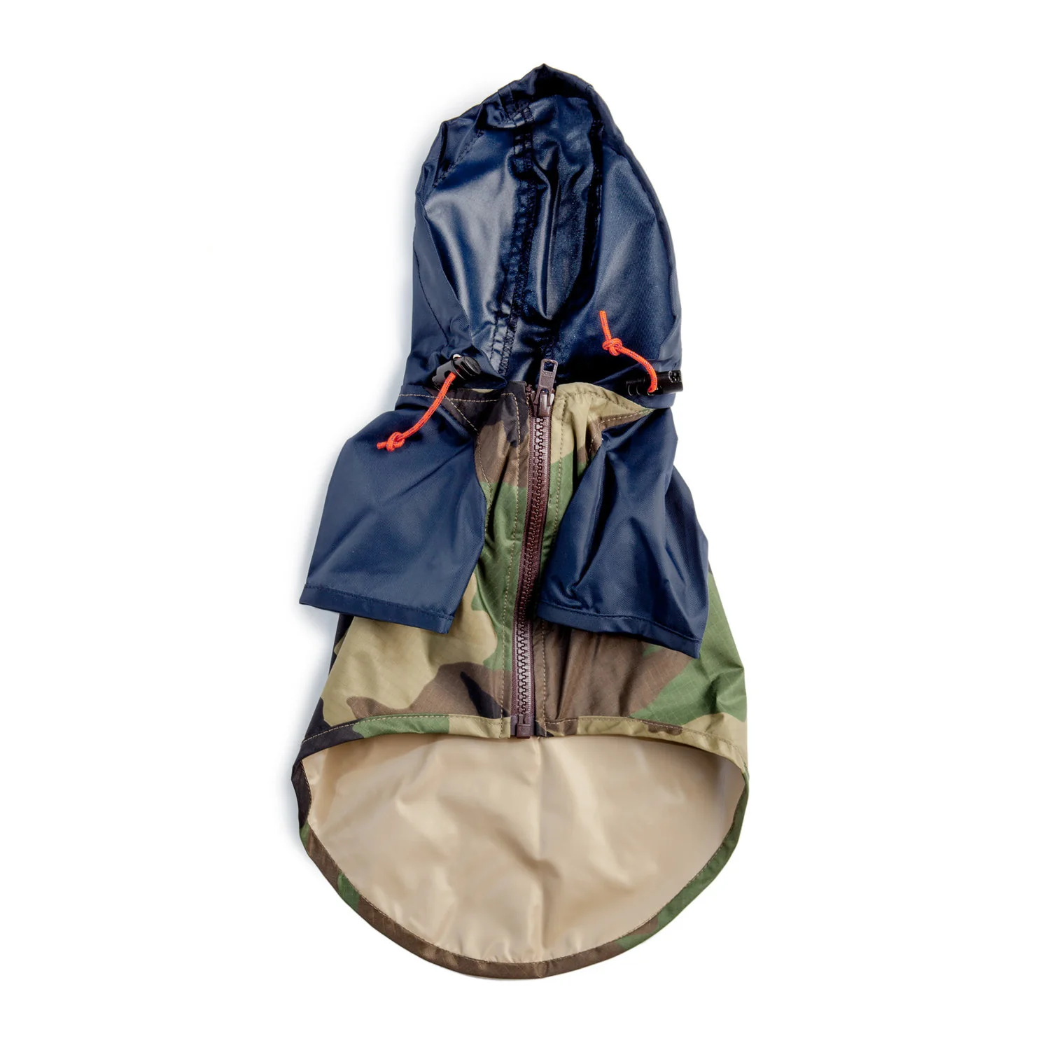WAGWEAR | Nylon Colorblock Rainbreaker in Navy + Camo (Exclusive to DOG & CO.) - Image 3