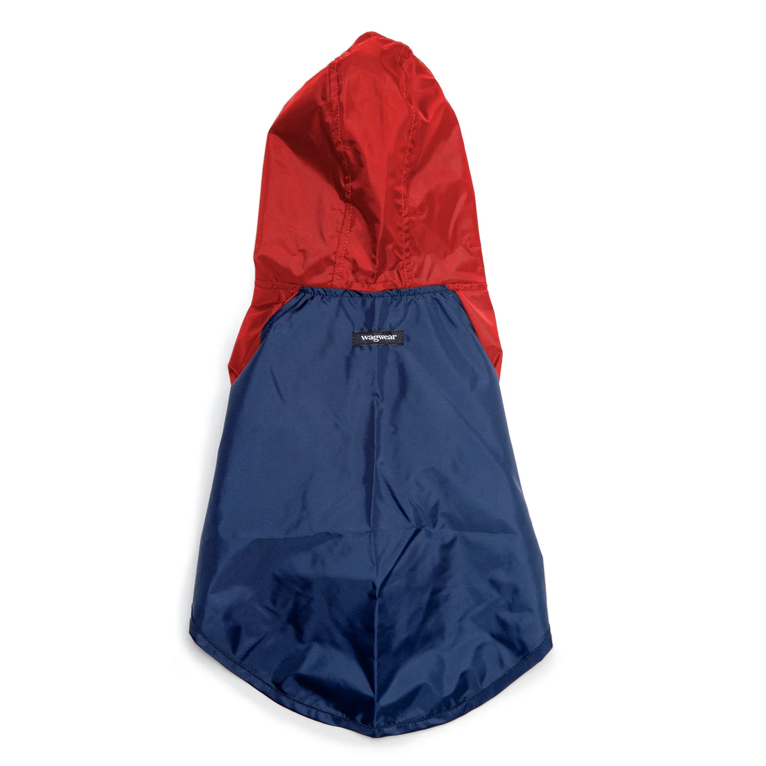 Nylon Colorblock Dog Rainbreaker in Navy + Red (Exclusive to DOG & CO.) (FINAL SALE) - Image 2