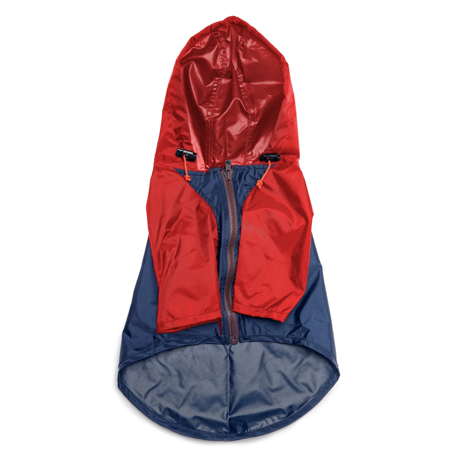 Nylon Colorblock Dog Rainbreaker in Navy + Red (Exclusive to DOG & CO.) (FINAL SALE) - Image 3