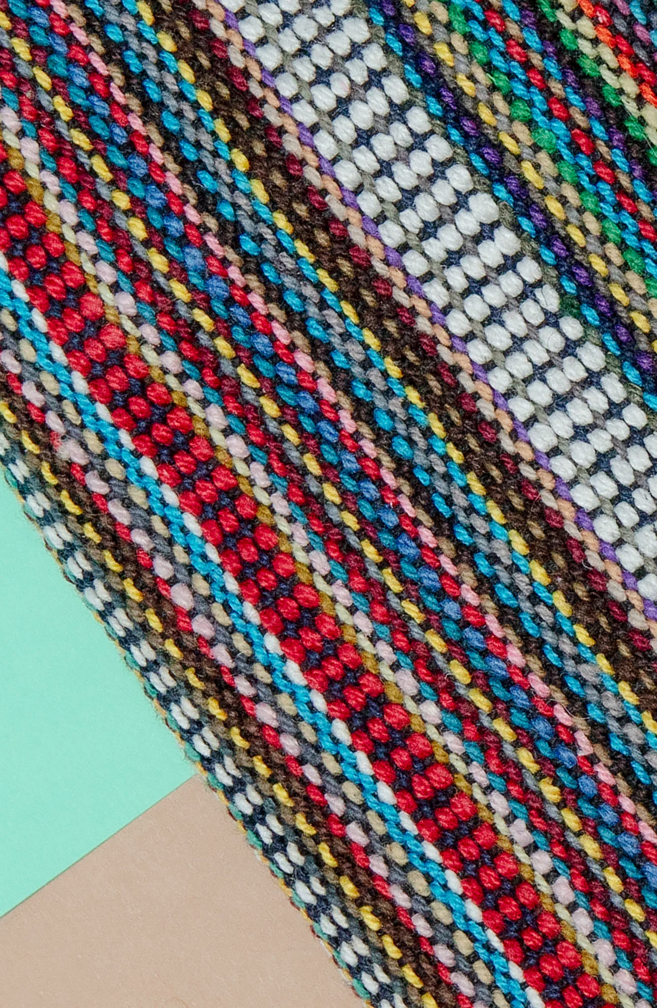 Bohemian Multi-Color Woven Cotton Dog Sling << FINAL SALE >> - Image 3