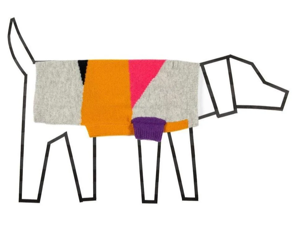 Asymmetric Dog Sweater in Grey << FINAL SALE >> - Image 5