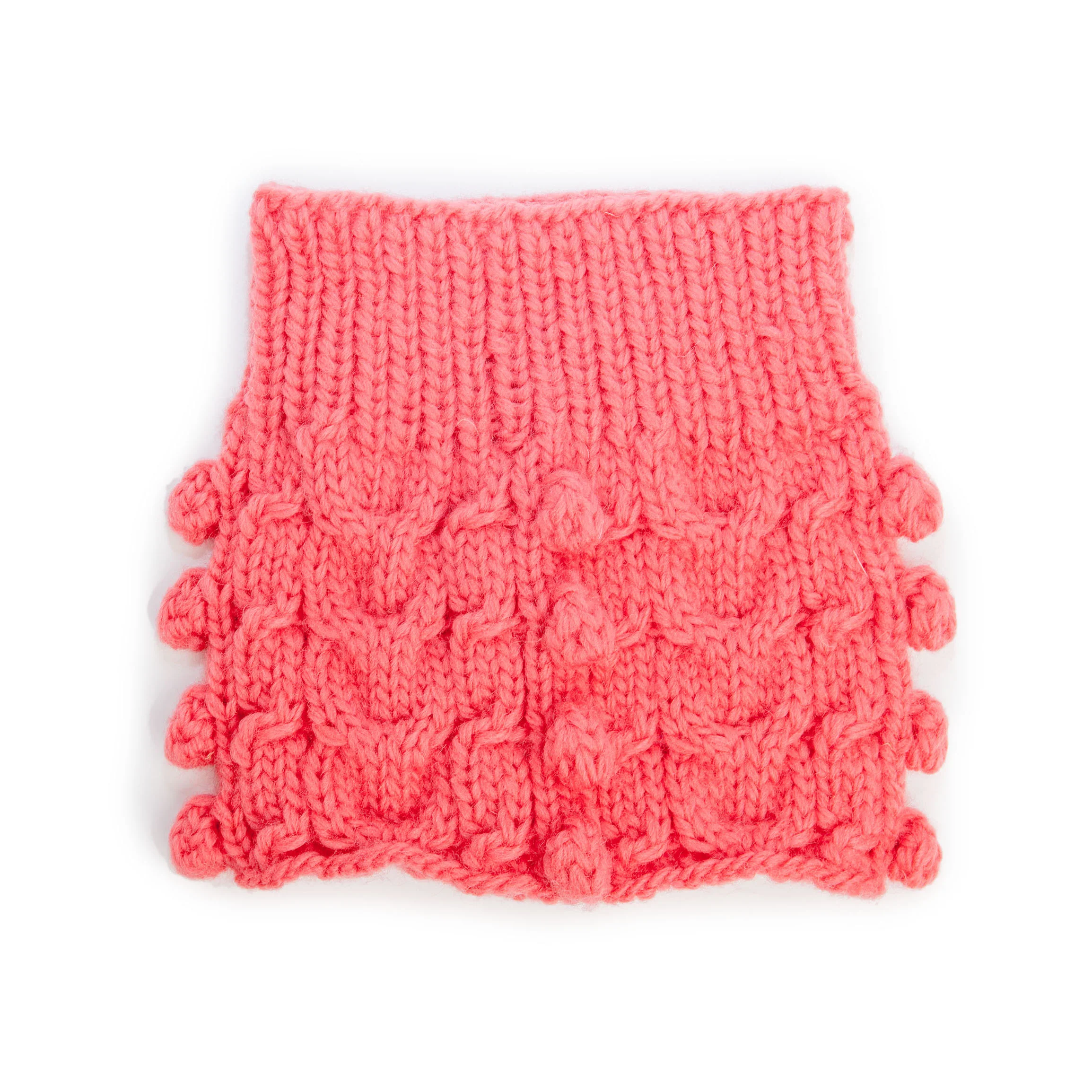 WARE of the DOG | Bobble Turtleneck Scarf in Pink