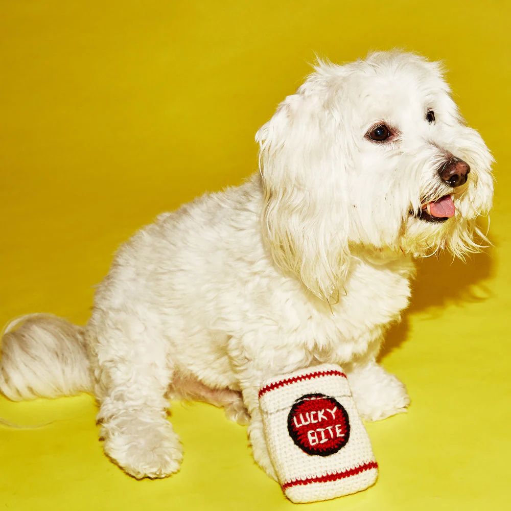 Hand Knit Lucky Bite Dog Toy - Image 3