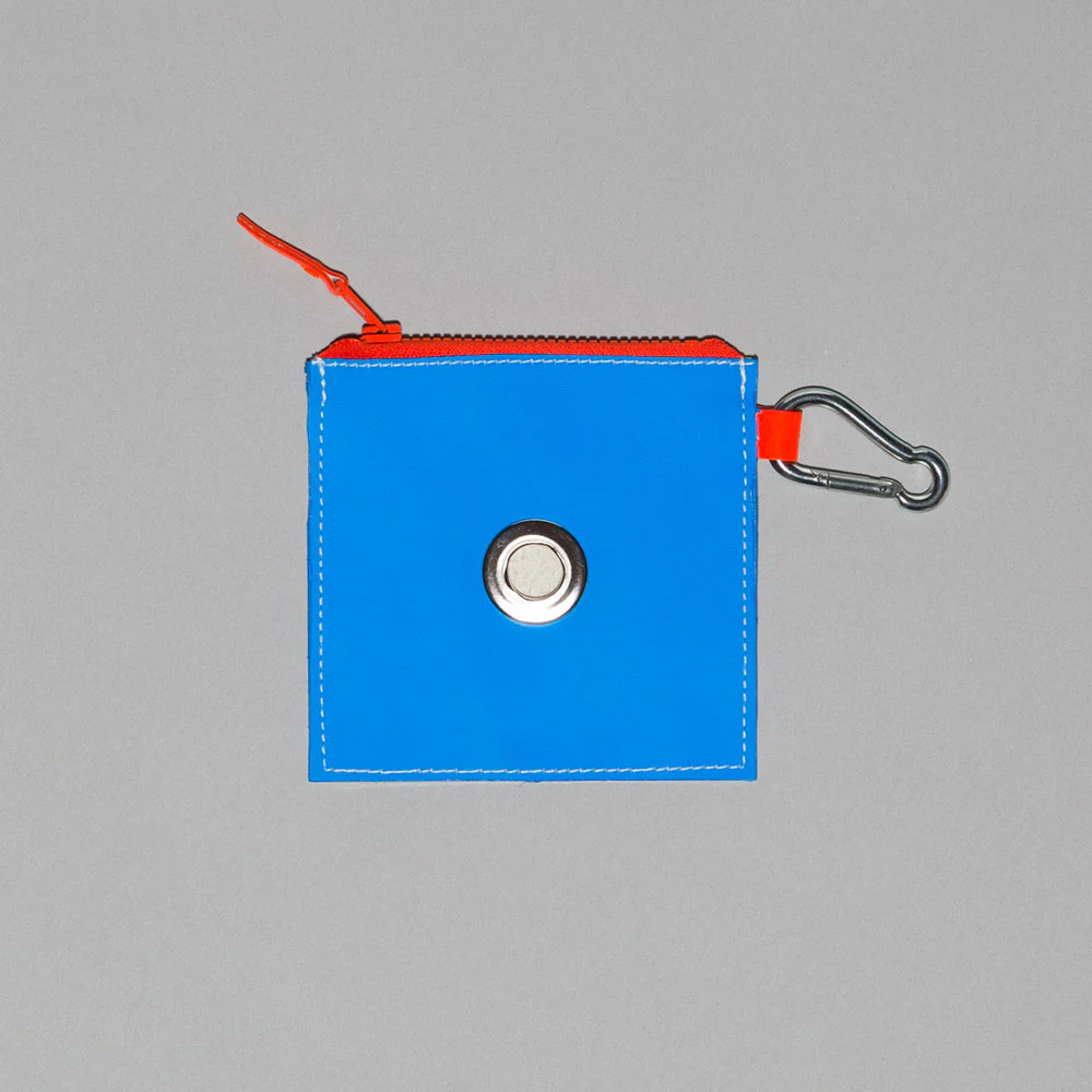 WARE of the DOG I Neon Leather Pouch in Blue/Yellow - Image 2