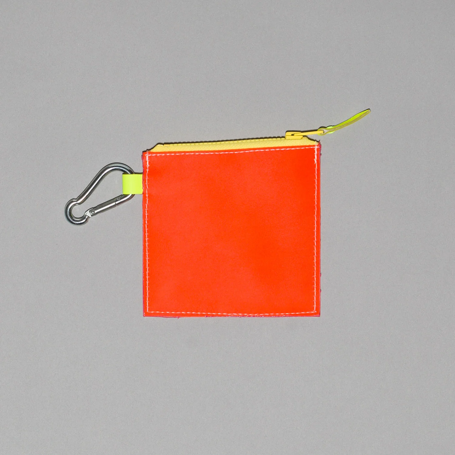 WARE of the DOG I Neon Leather Pouch in Pink/Orange - Image 2