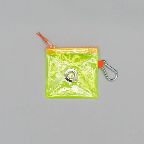 Neon Yellow Vinyl Pouch - Image 2
