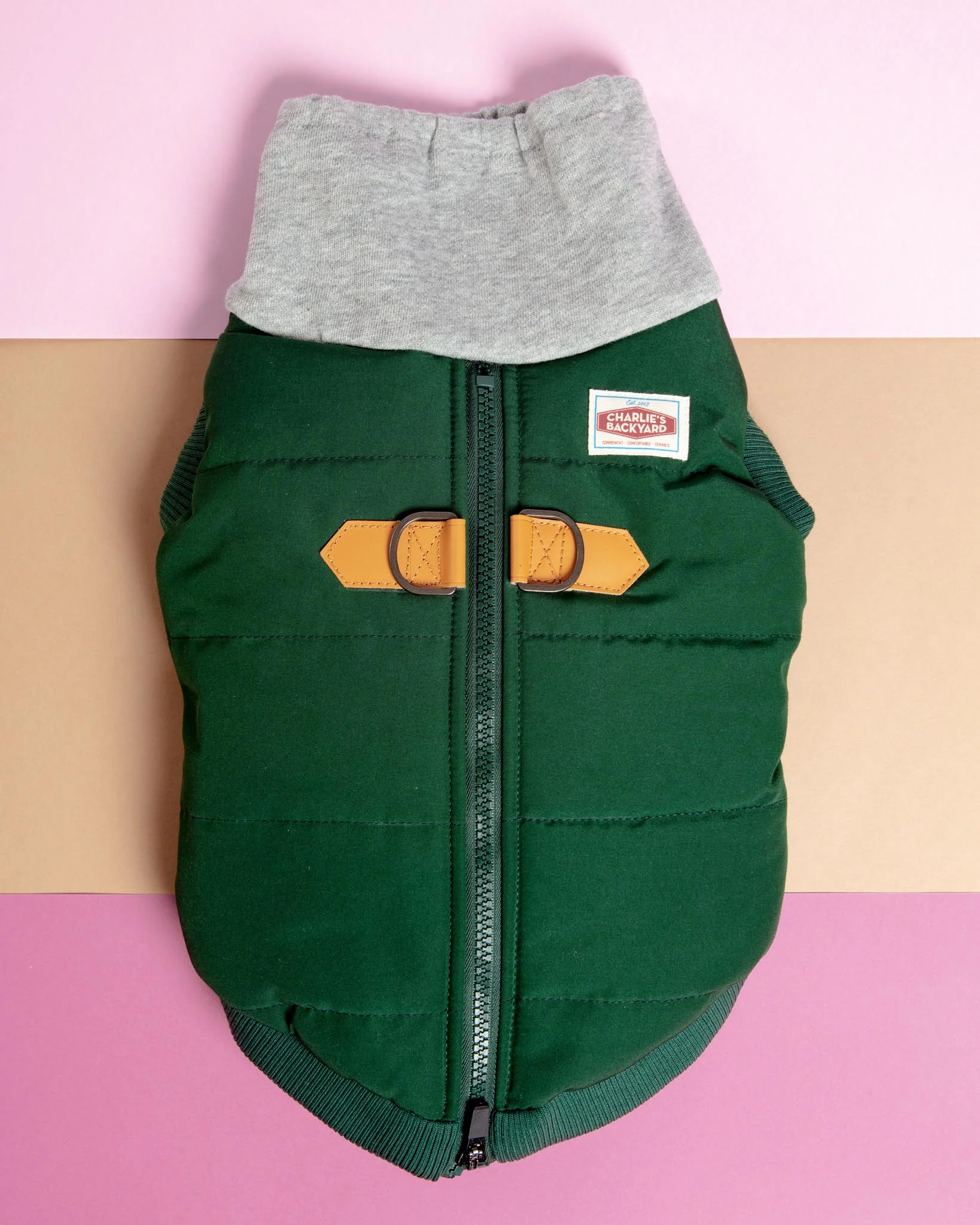 Warm Up Harness Jacket in Deep Green (FINAL SALE) - Image 2