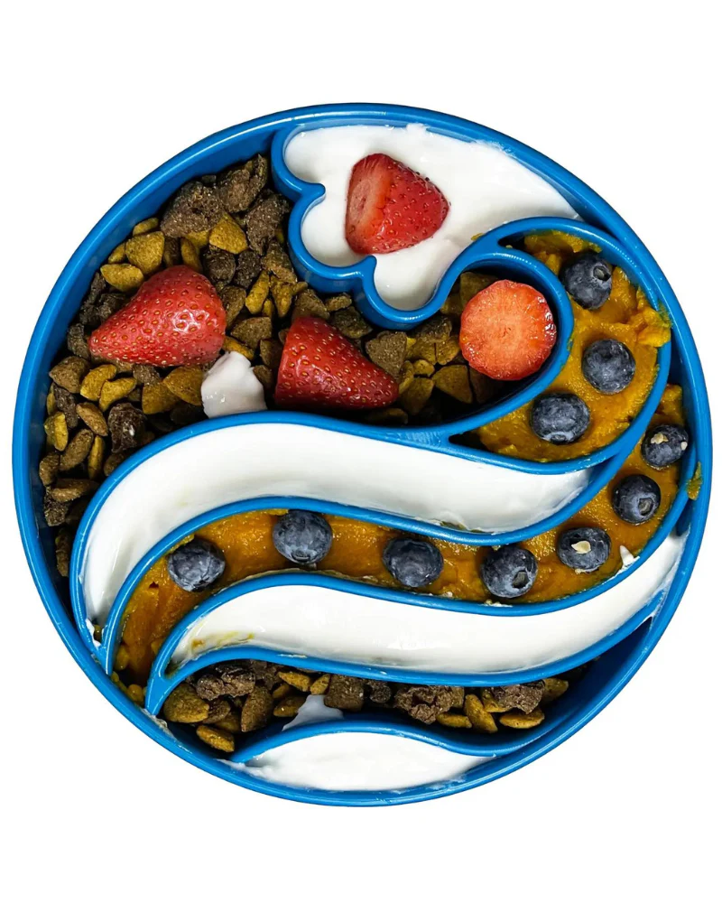 Wave Slow Feeder Dog Bowl (Made in the USA) - Image 2