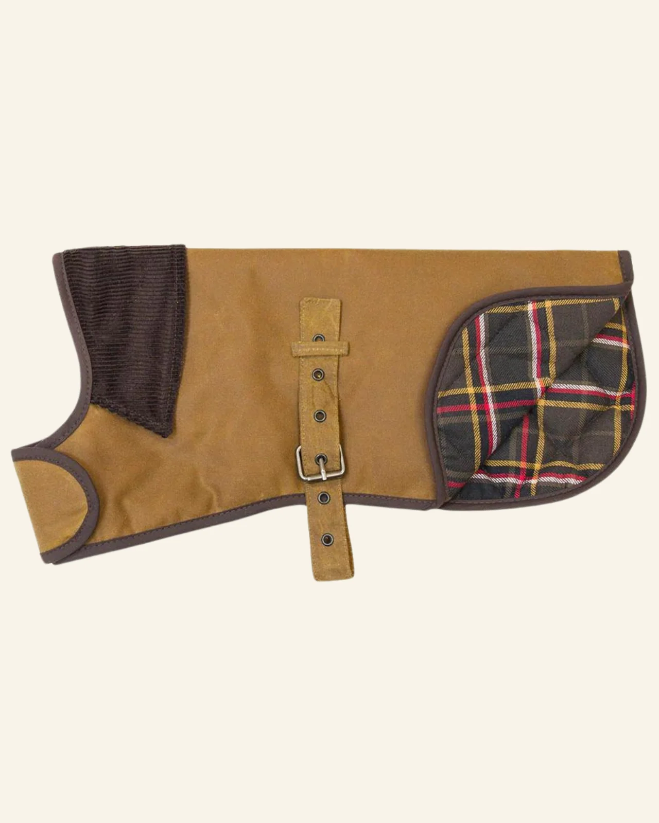 Wax Cotton All Weather Dog Jacket in Beige (FINAL SALE) - Image 7
