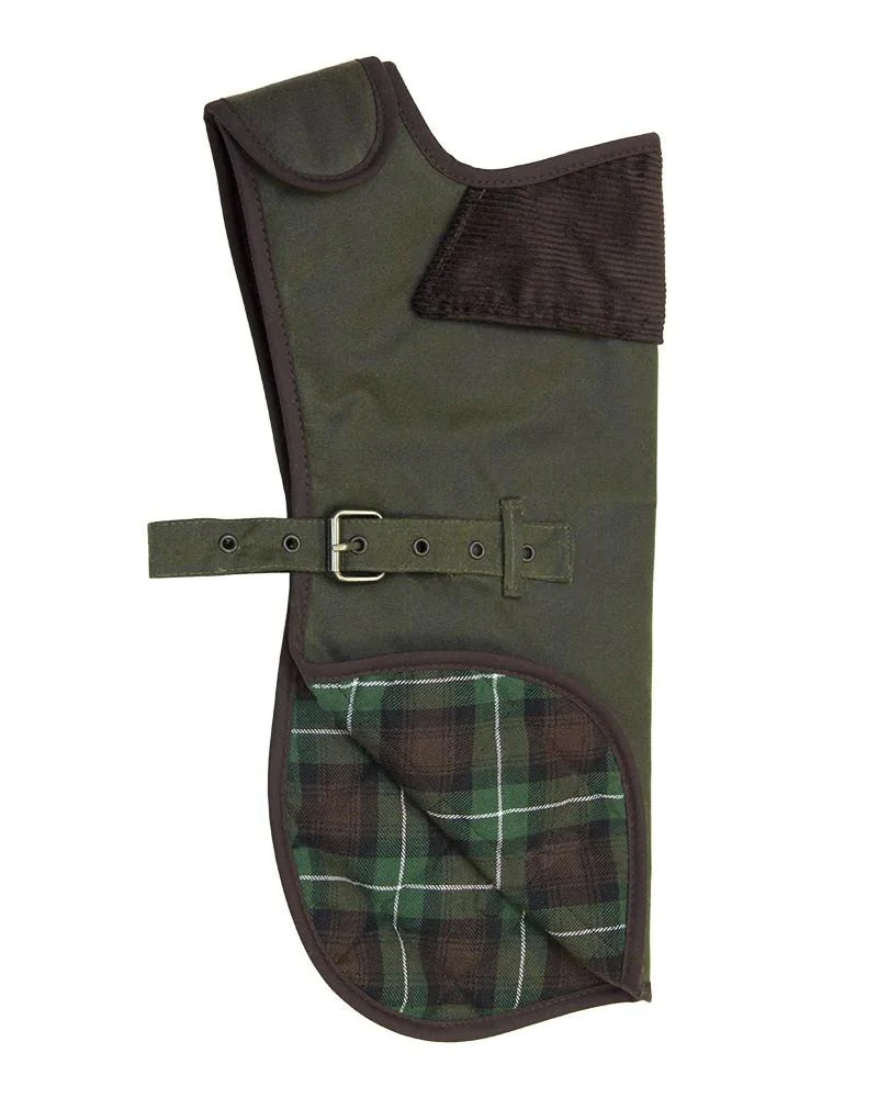 Wax Cotton All Weather Dog Jacket in Olive Green - Image 2