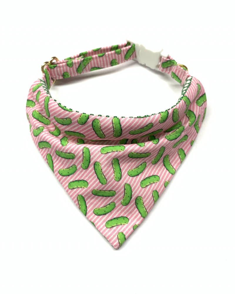 Pop Pickles Cat Collar + Bandana Set (Made in the USA) - Image 4