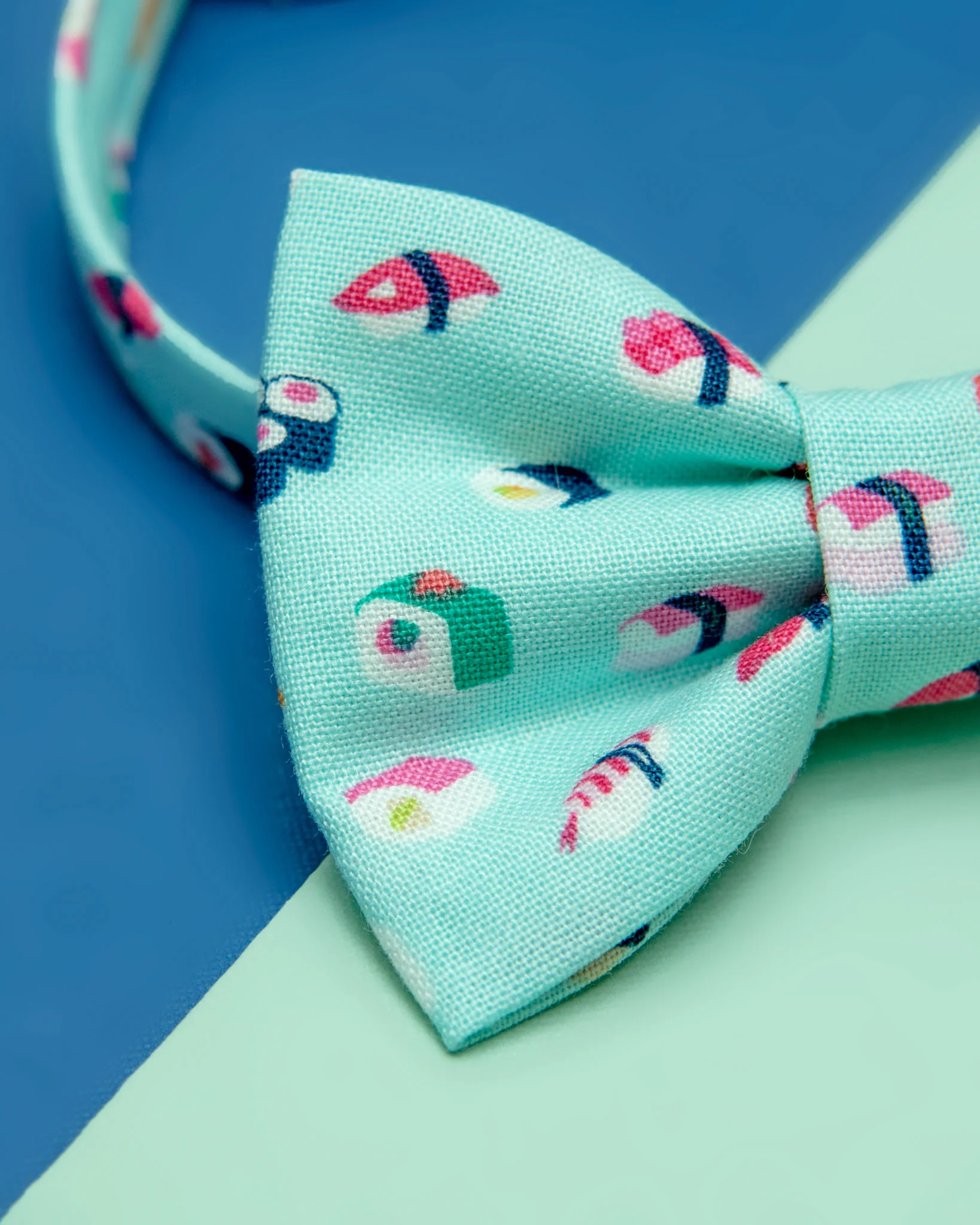 Sushi Style Cat Collar and Bowtie Set (Made in the USA) - Image 2