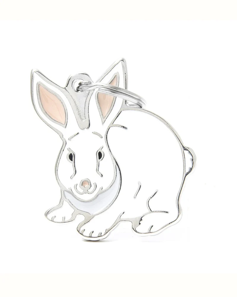 White Rabbit Custom Pet ID Tag - Image 3