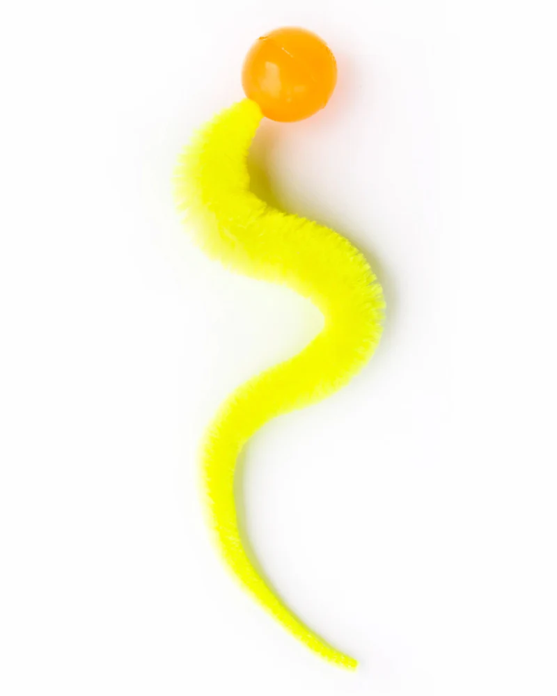 Wiggly Glow in the Dark Ball Cat Toy (Made in the USA)