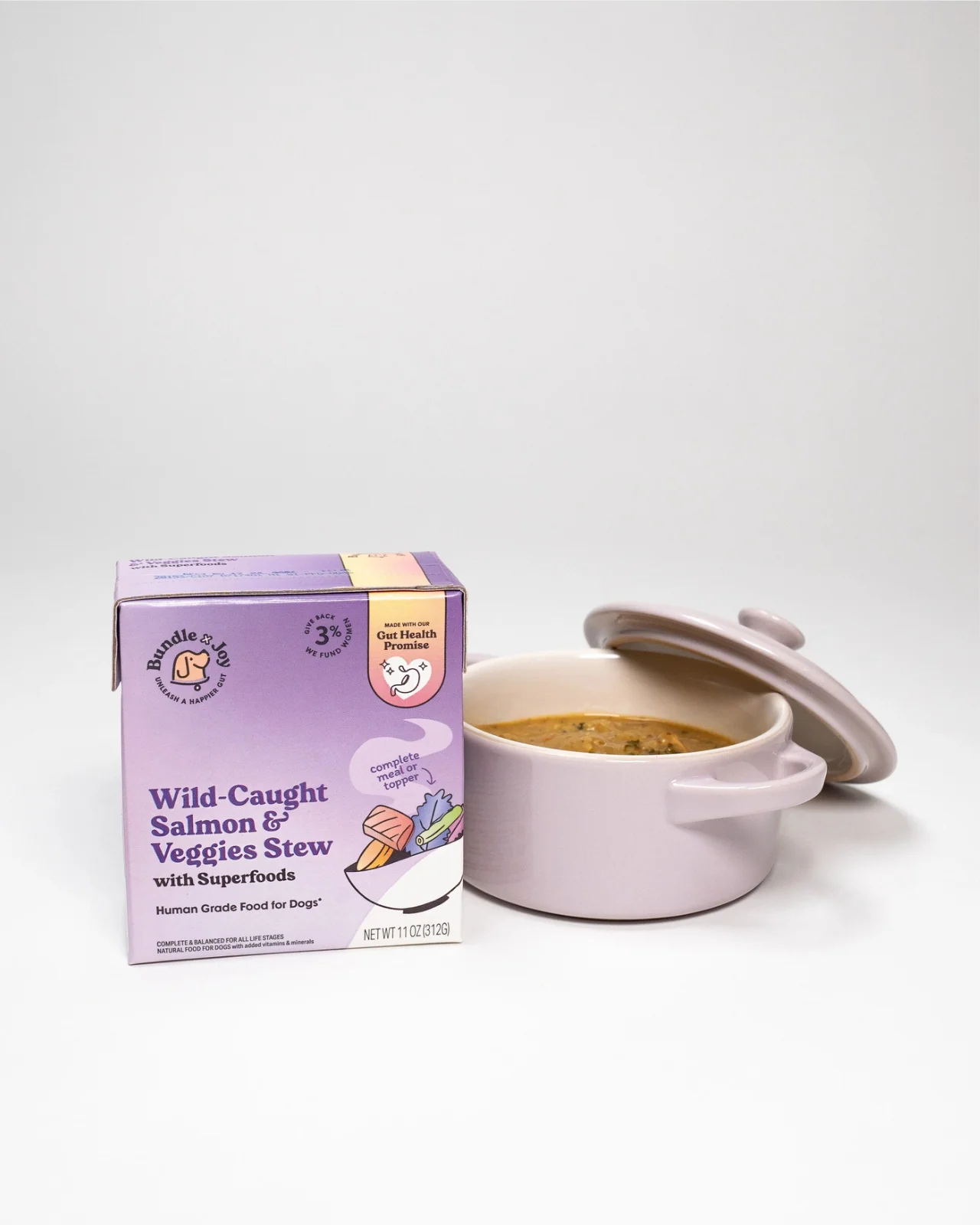 Wild-Caught Salmon & Veggie Dog Superfood Stew 11 oz (Made in the USA) - Image 2