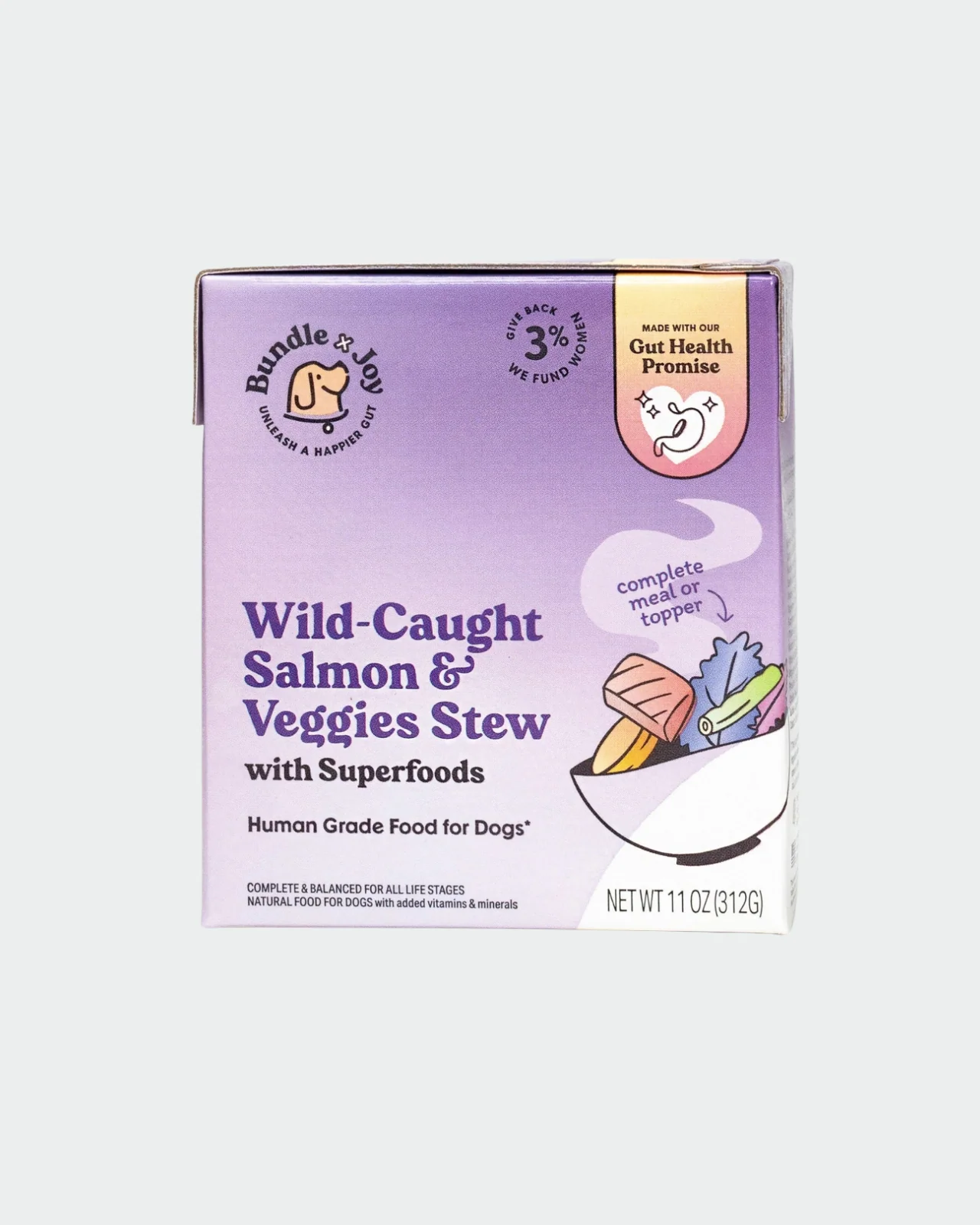 Wild-Caught Salmon & Veggie Dog Superfood Stew 11 oz (Made in the USA) - Image 4