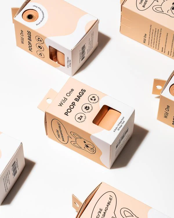 Eco-Friendly Dog Poop Bags in Tan - Image 5