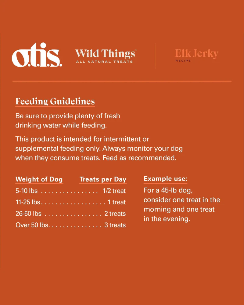 Wild Things Elk Jerky Dog Treat - Image 6