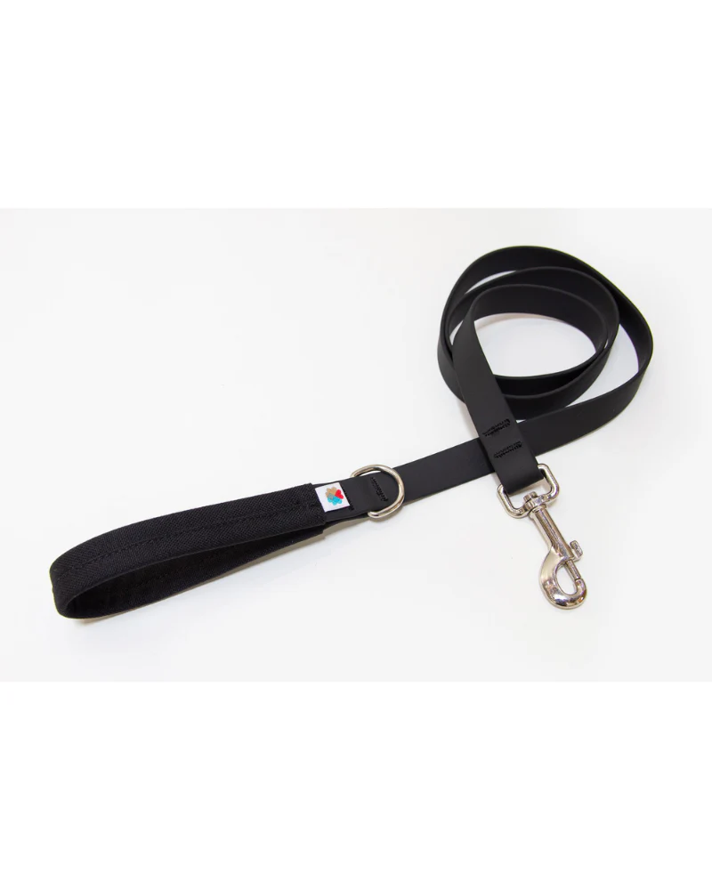 Funston Dog Leash in Black Biothane