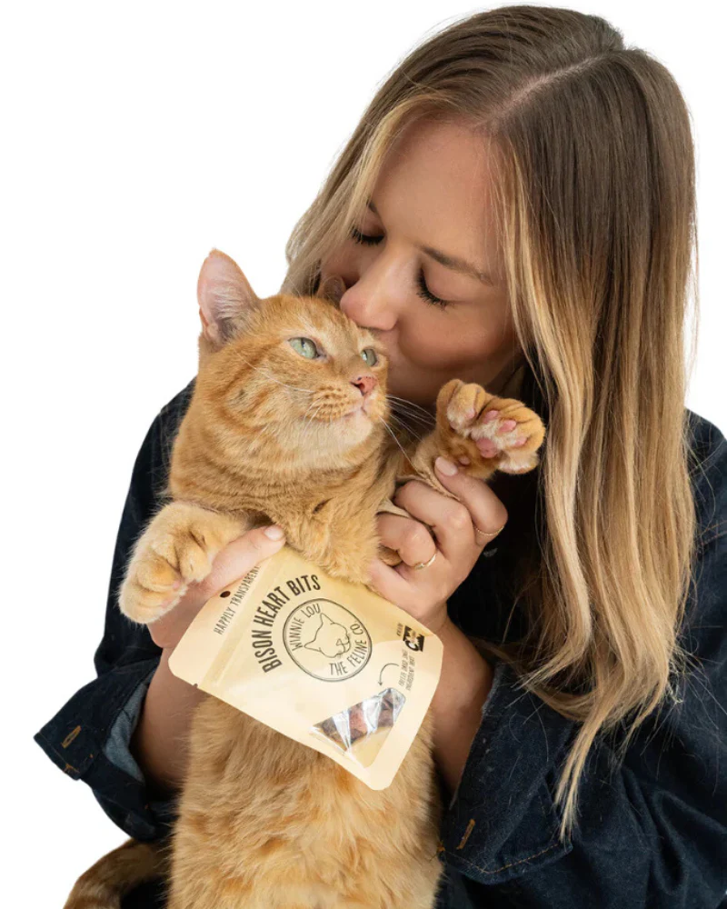 Freeze-Dried Bison Hearts Cat Treat - Image 3