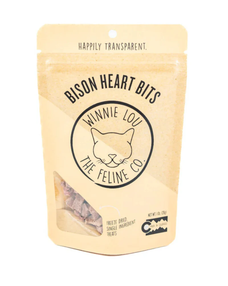 Freeze-Dried Bison Hearts Cat Treat - Image 4