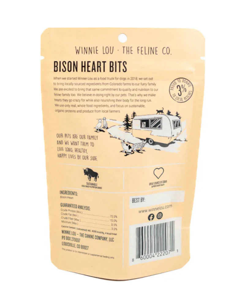 Freeze-Dried Bison Hearts Cat Treat - Image 6
