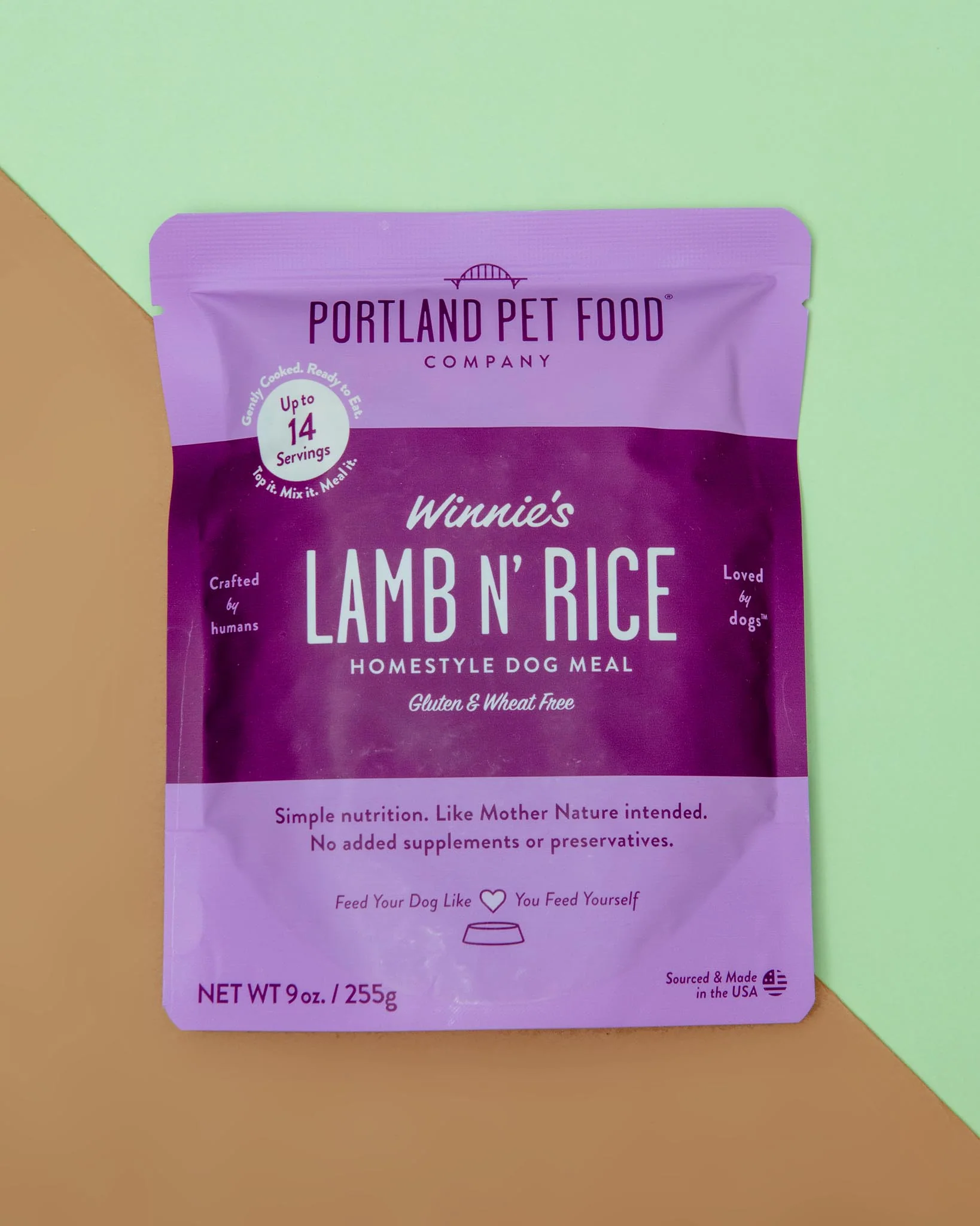 Winnie's Lamb N' Rice Meal Pouch for Dogs (Made in the USA)