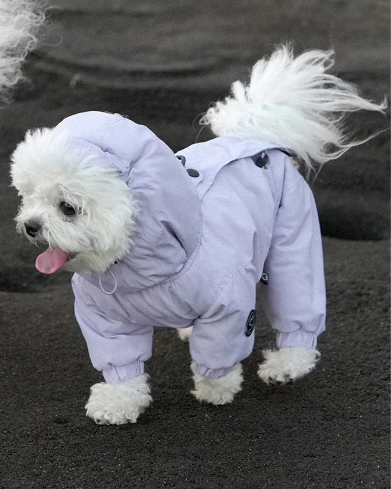 Fleece-Lined Winter Coverall for Dogs - Image 14