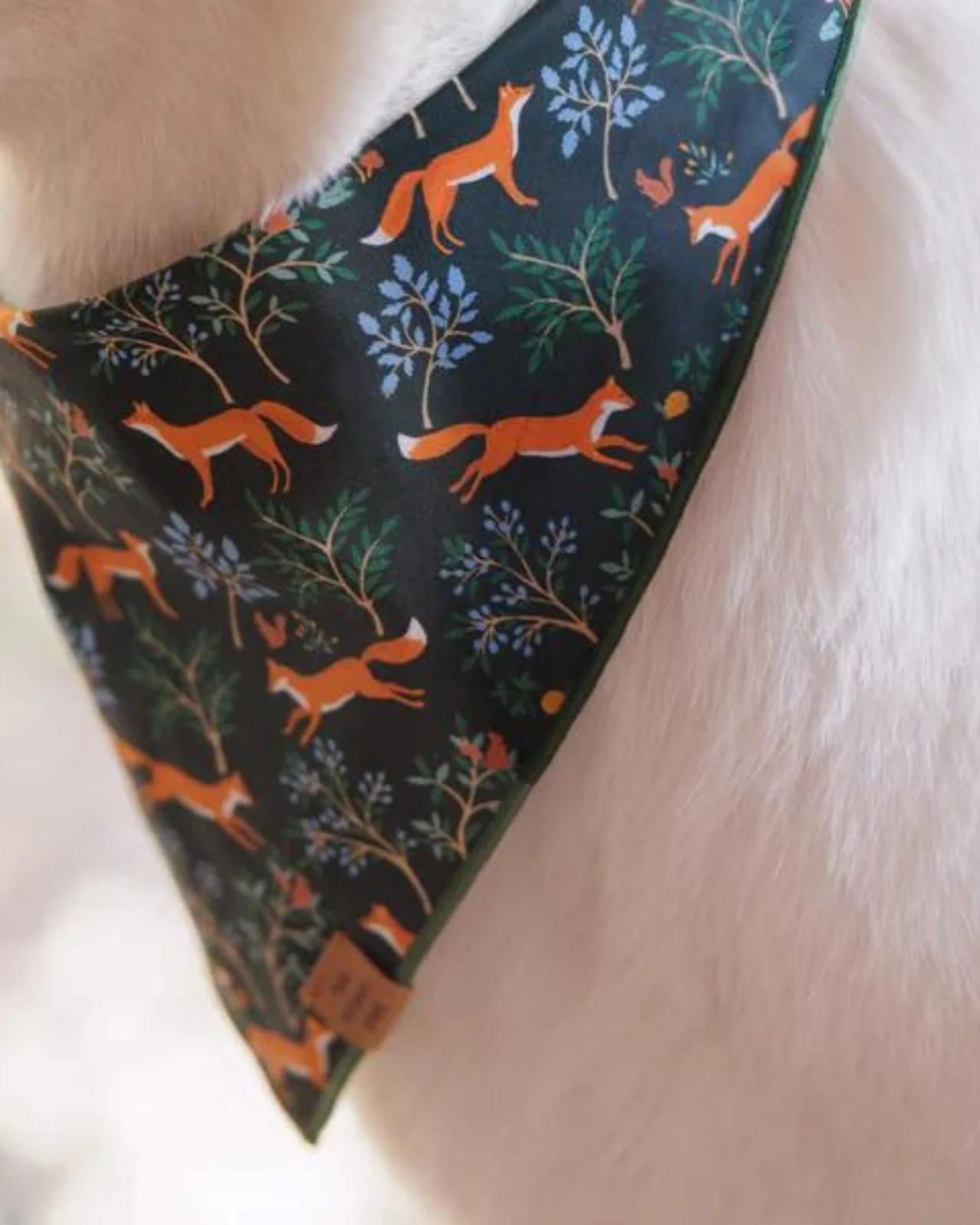 Woodland Fox Dog Bandana (Made in the USA) - Image 6