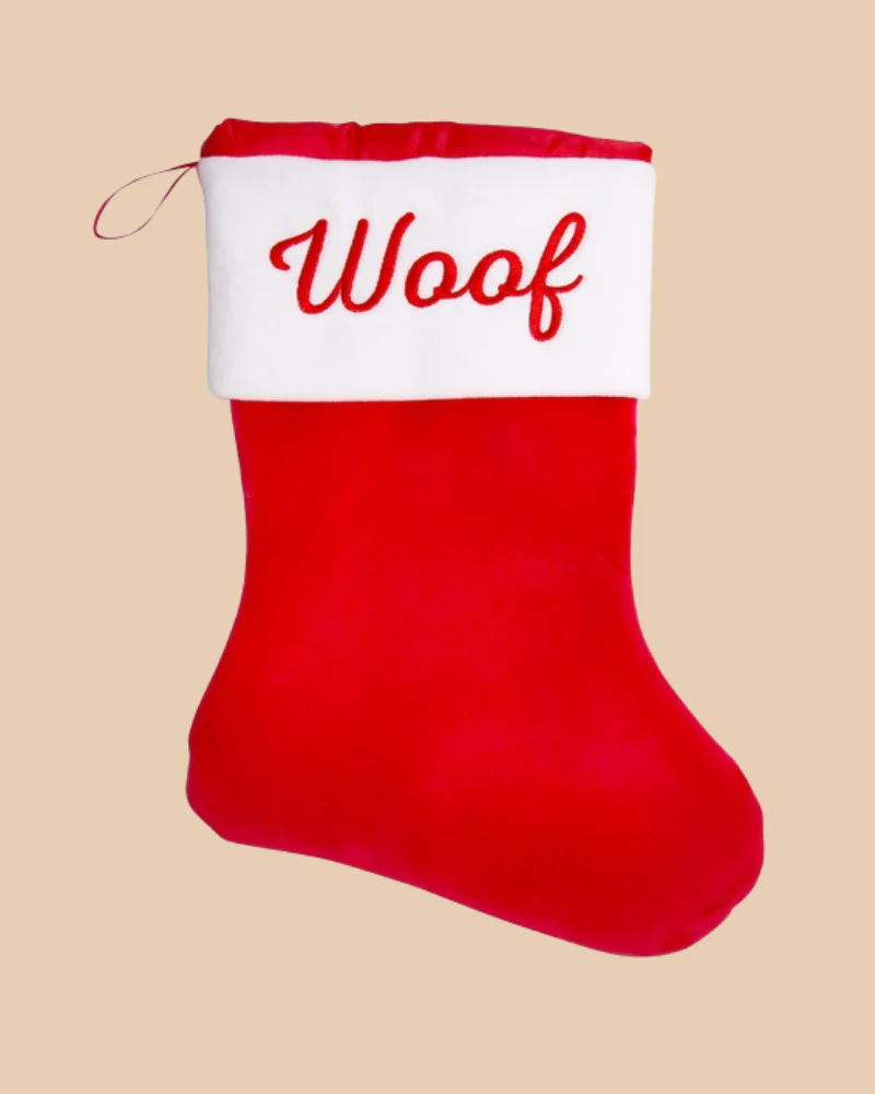 WOOF Christmas Dog Stocking - Image 2