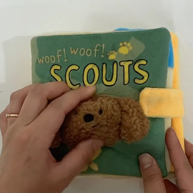 Woof Scouts Nosework Dog Book Plush Toy - Image 2