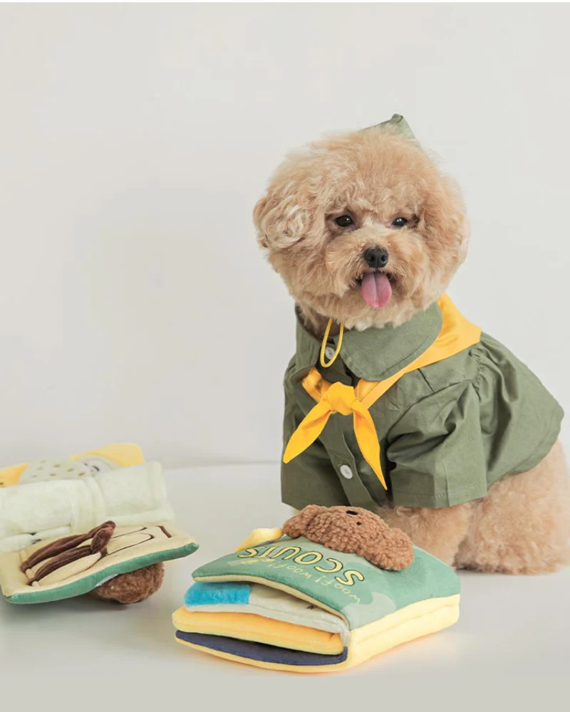 Woof Scouts Nosework Dog Book Plush Toy - Image 3