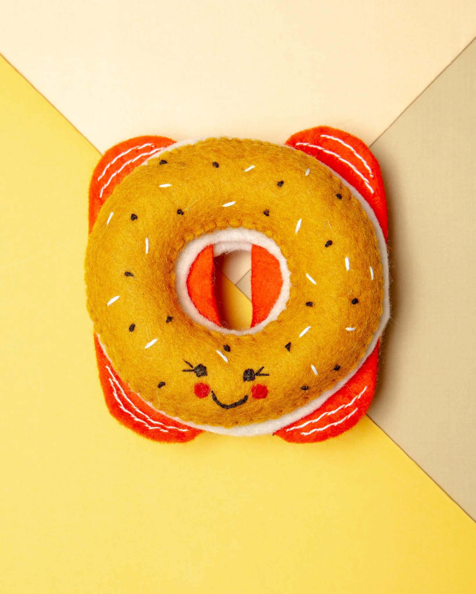 Wool Bagel Squeaky Dog Toy - Image 2