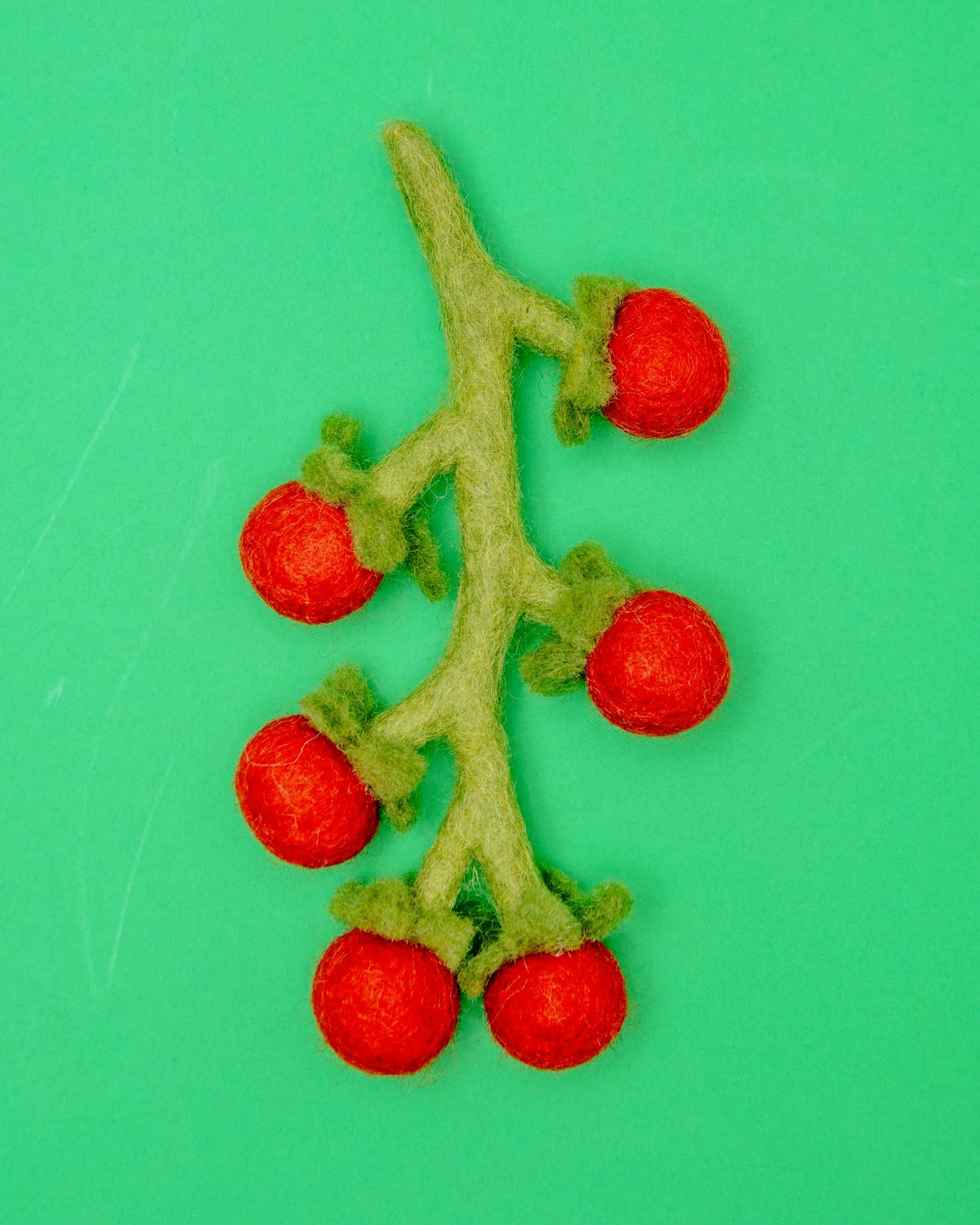 Wool Cherry Tomato Vine Dog Toy