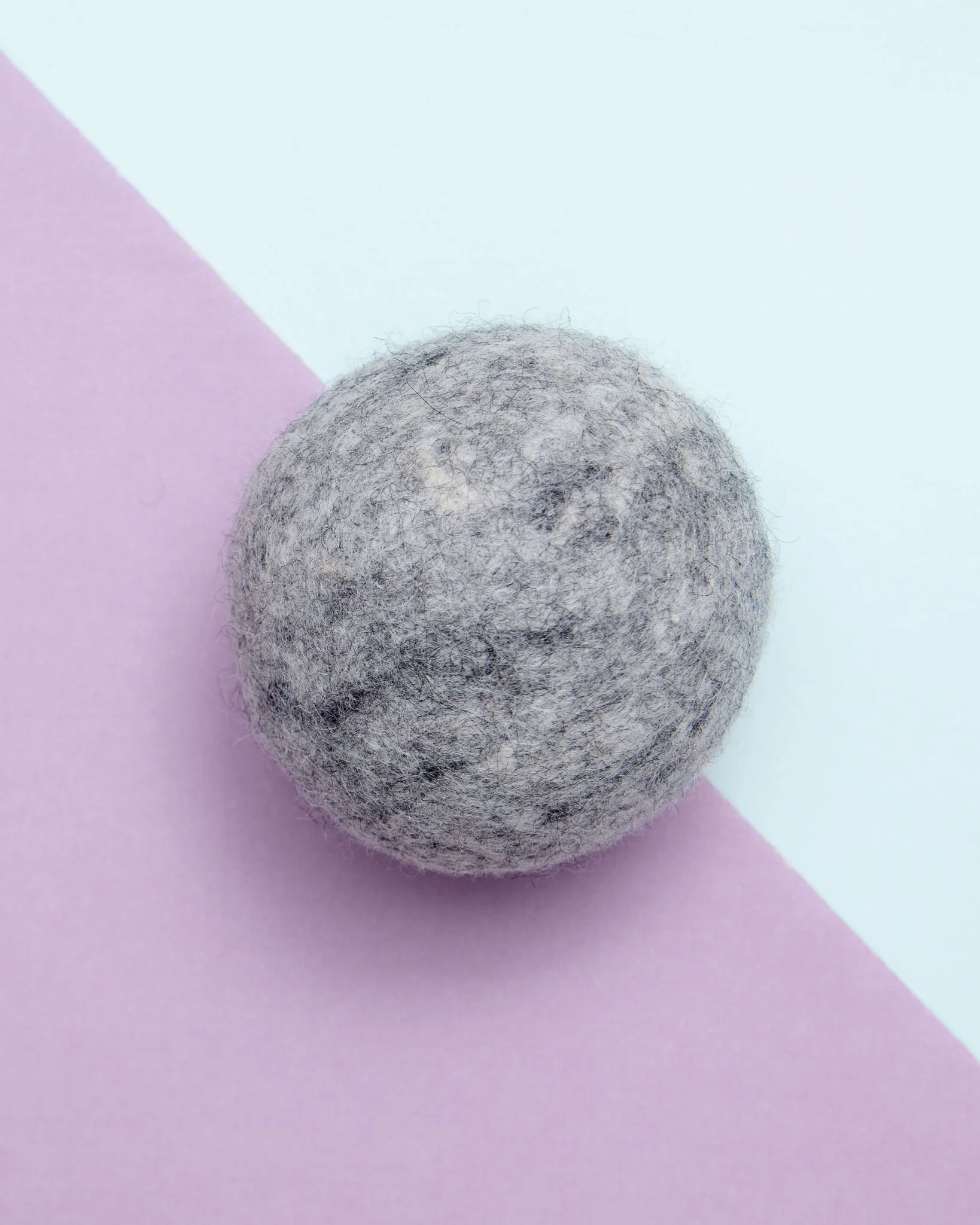 Wool Ball Toy in Natural Gray