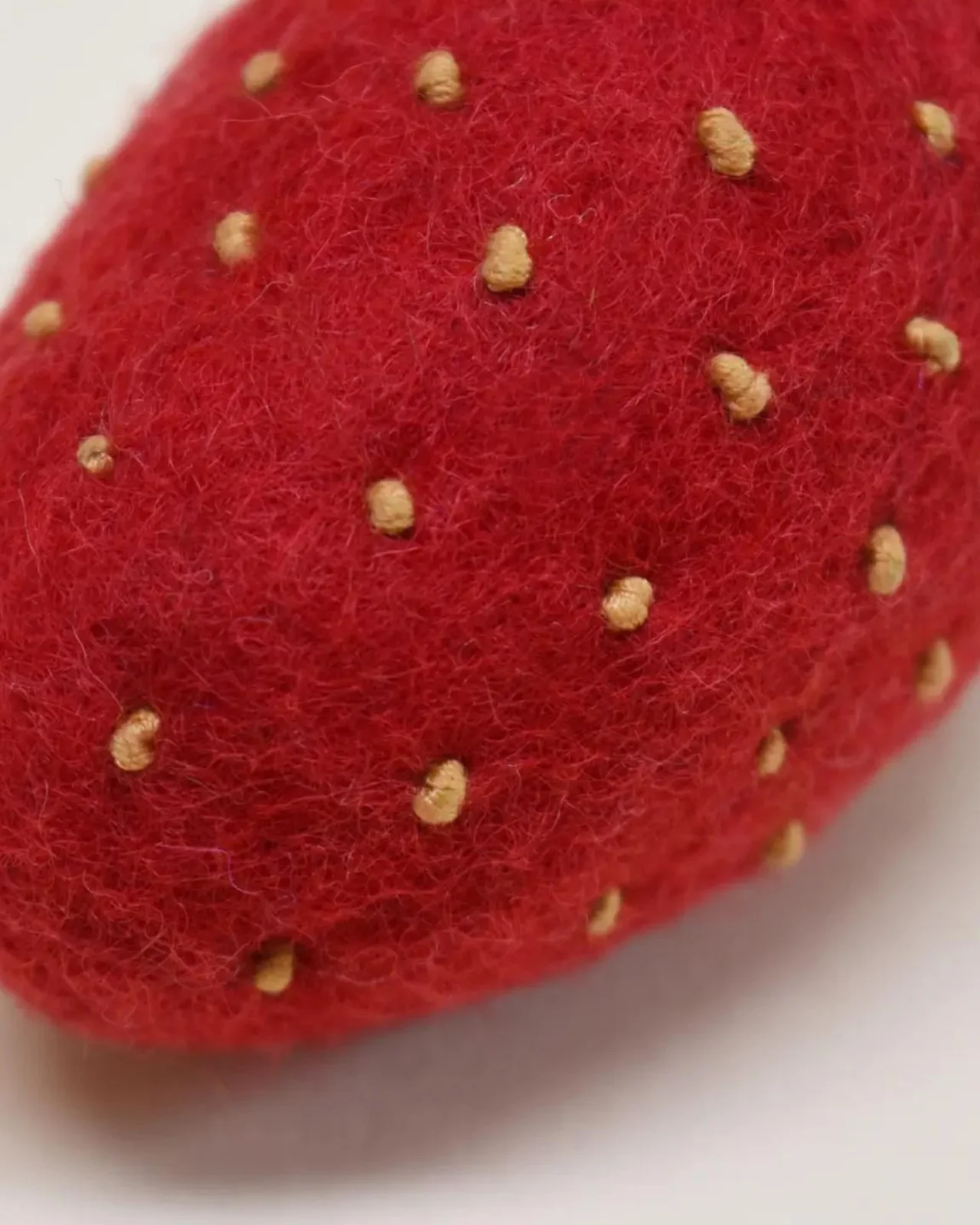 Strawberry Wool Cat Toy - Image 3