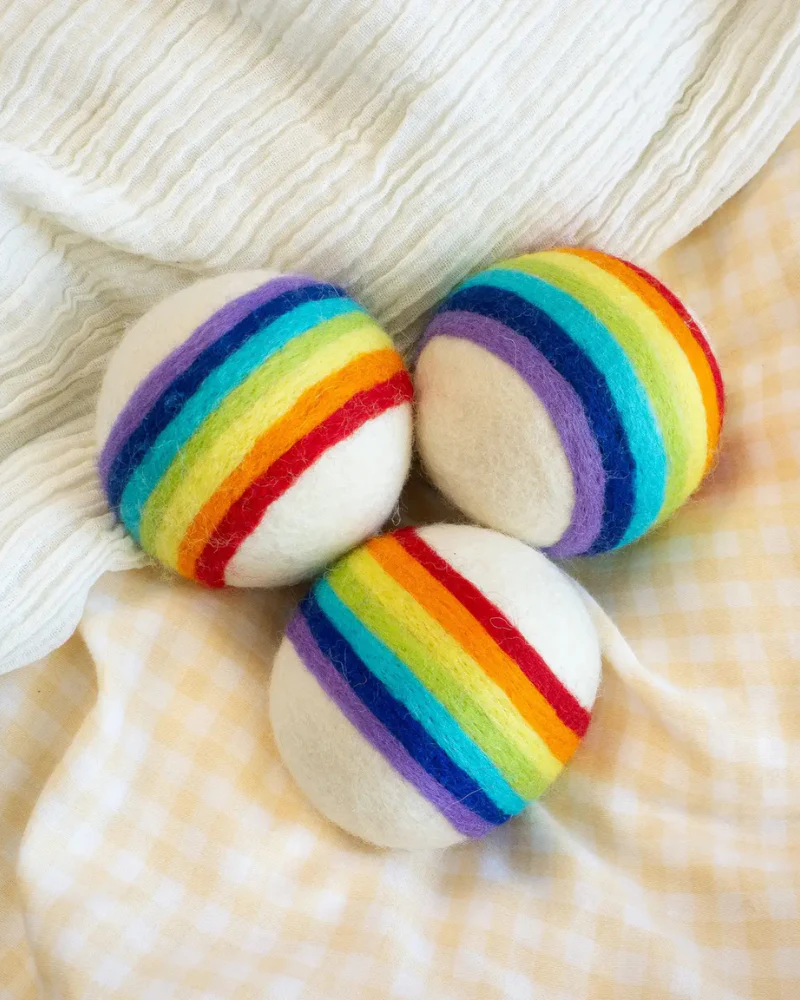 Wool Rainbow Dog Ball (FINAL SALE) - Image 2