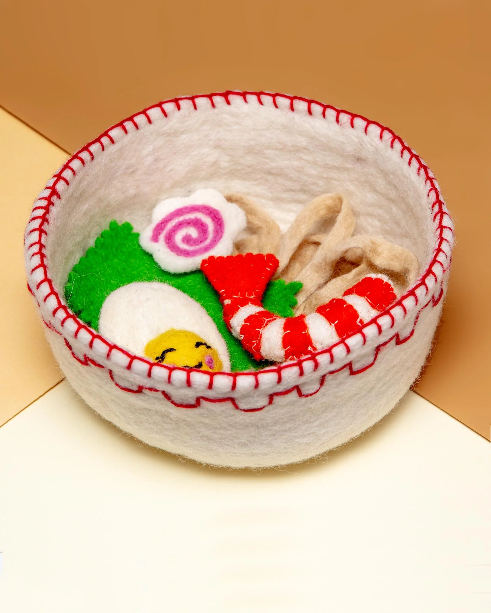 Wool Ramen Bowl Dog Toy