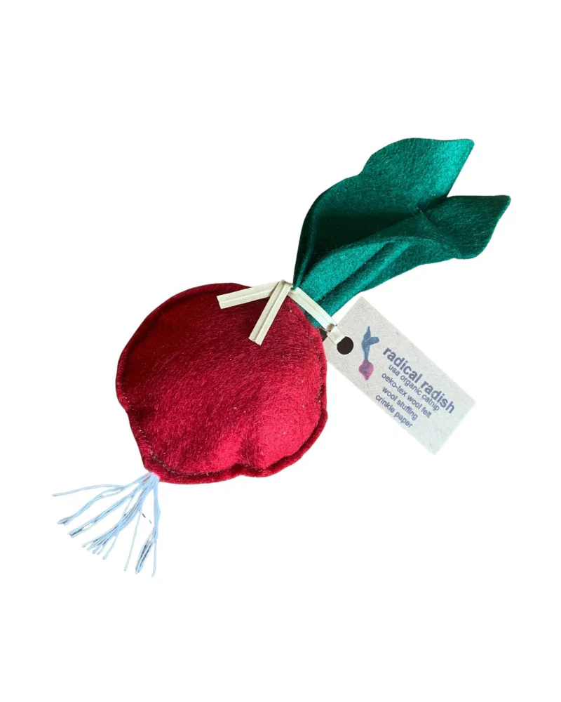 Woolen Crunchy Radish Catnip Toy - Image 3