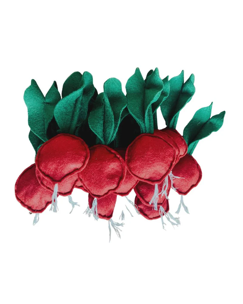 Woolen Crunchy Radish Catnip Toy - Image 4