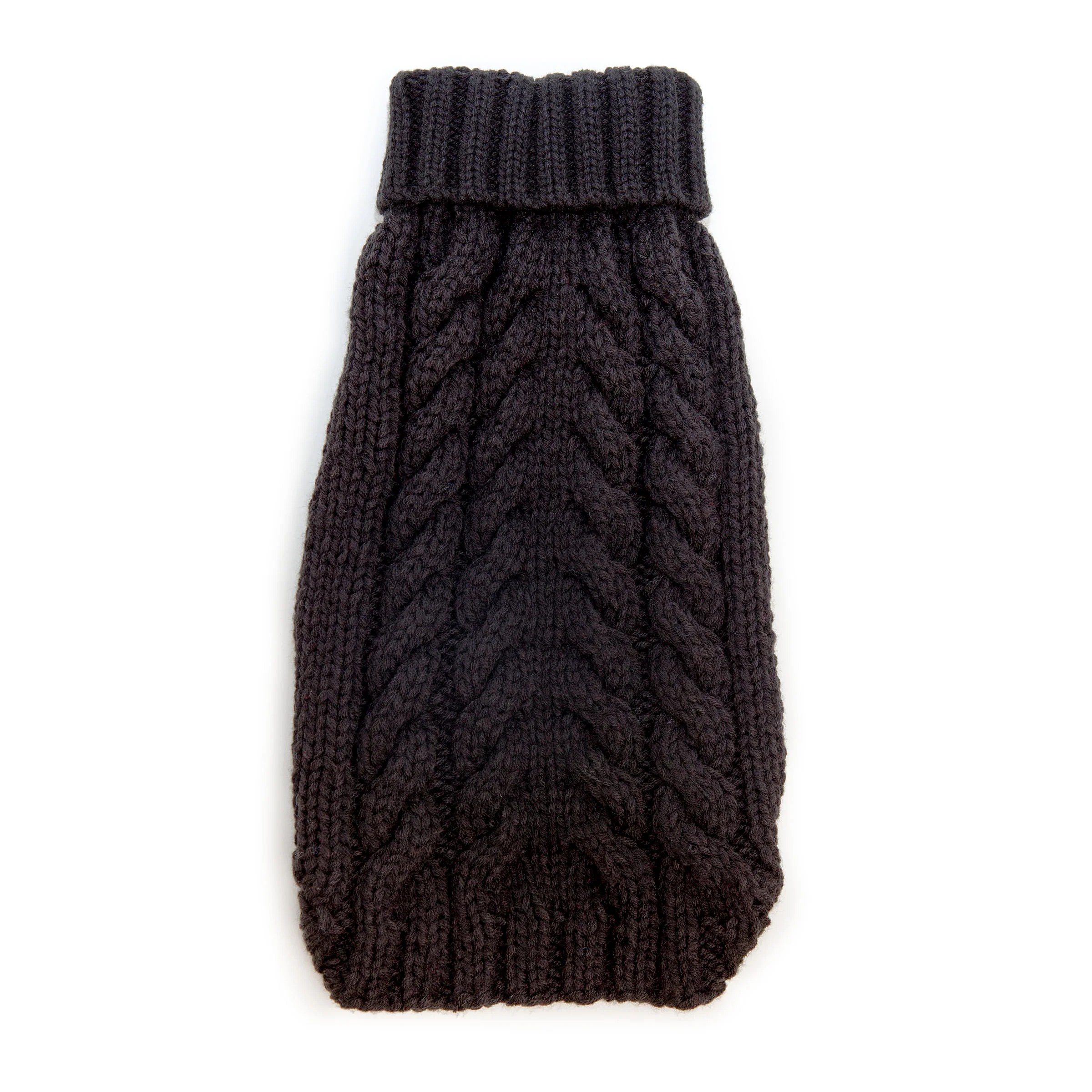 Hand Knit Turtleneck Sweater in Black (FINAL SALE)(Dog & Co. Exclusive) - Image 3