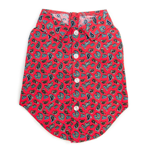 WORTHY DOG | Red Paisley Shirt - Image 2