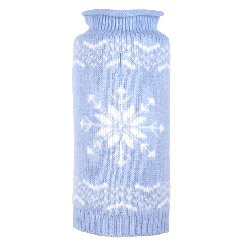 WORTHY DOG | Snowflake Sweater in Icy Blue