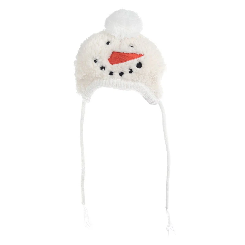 Silly Snowman Tie-On Dog Hat - Image 3