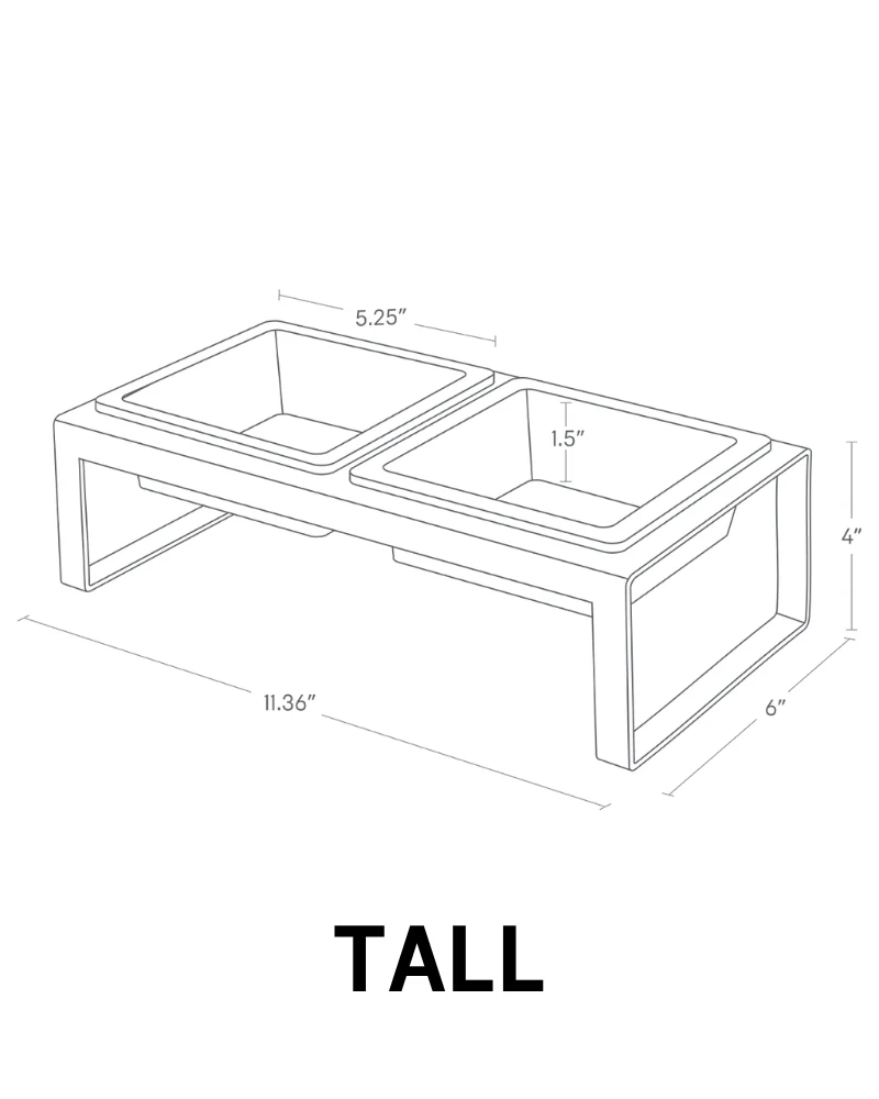 Tower Pet Food Bowl in White - Image 12