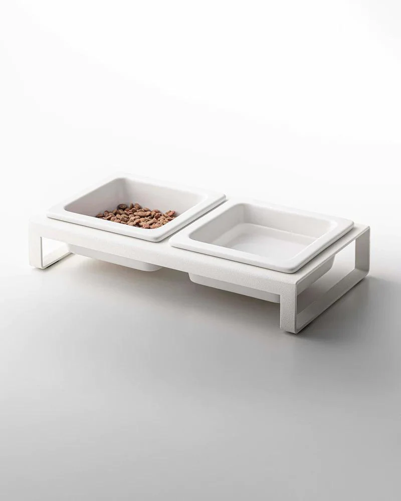 Tower Pet Food Bowl in White - Image 3